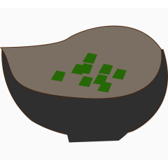 一碗酱油卡通手绘图标元素