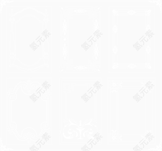 矢量复古欧式边框