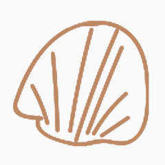 贝壳简笔画