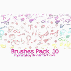 时尚卡通女士用品装饰图