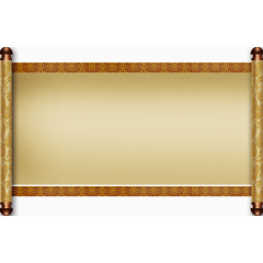 古代画卷帛简圣旨纸张