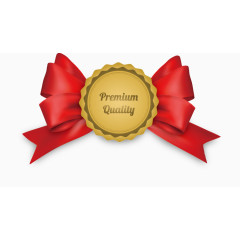 矢量手绘蝴蝶结标签