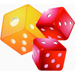 红色色子卡通中秋大富翁