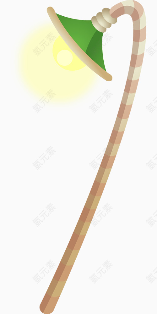 路灯卡通手绘装饰元素