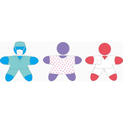 医院病号服卡通素材