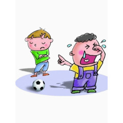 踢足球的小孩