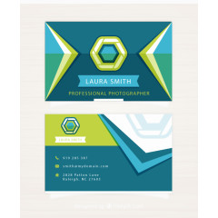 几何形状的摄影名片