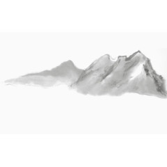 水墨山