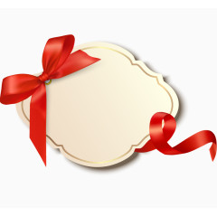 精美边框丝带蝴蝶结