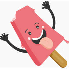 夏日元素冰棒卡通手绘装饰元素