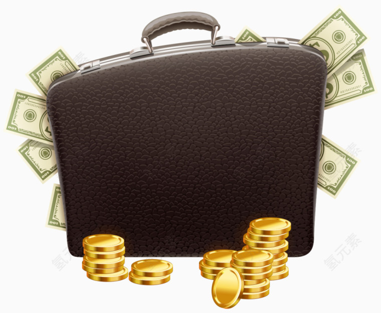 公文包和金钱