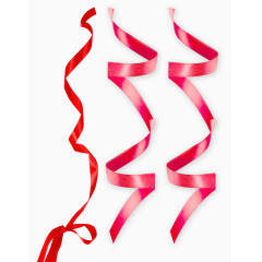 唯美红色飘带