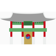 中国风建筑牌坊