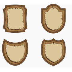 卡通盾牌防御牌