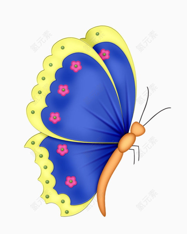 卡通蝴蝶