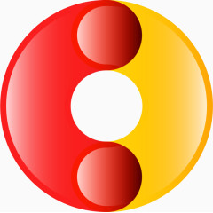彩色果冻拼接字母o