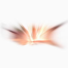 橙色放射状光束