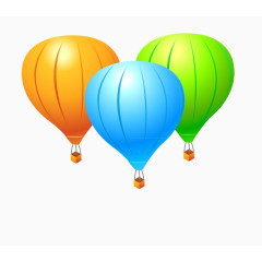 卡通漂浮可爱热气球