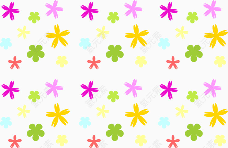 矢量小花图案