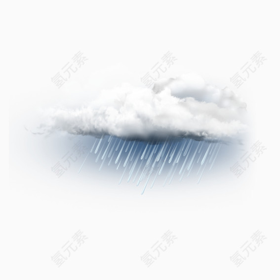 下雨的云