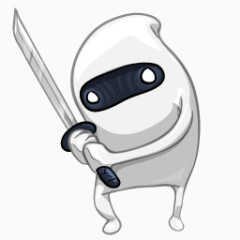 白色的忍者体斜坡冠军