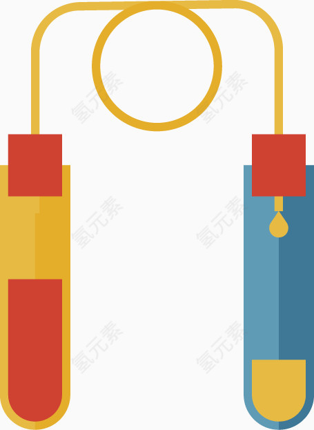 矢量PPT设计创意跳绳图标