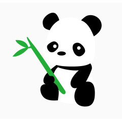 卡通手绘可爱熊猫 