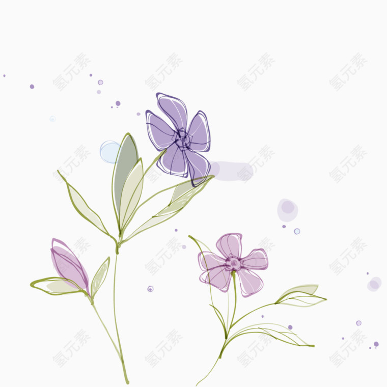 唯美插画手绘