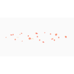 漂浮粉色花瓣素材