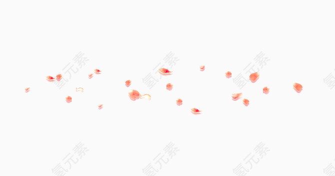 漂浮粉色花瓣素材
