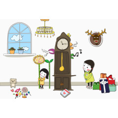 矢量玩耍的小孩