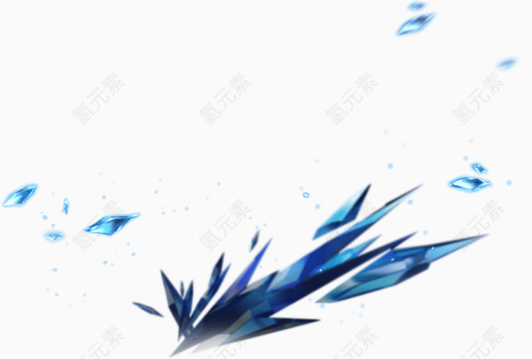 蓝色水晶