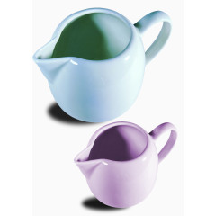 白釉粉釉小巧水壶