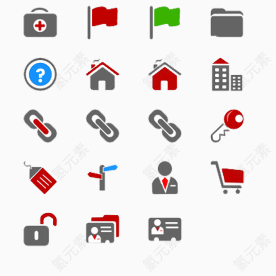 web通用图标免抠素材