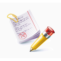 立体办公用品矢量素材