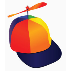 彩色条纹儿童飞行帽