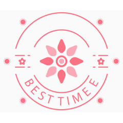 甜美粉色标题框