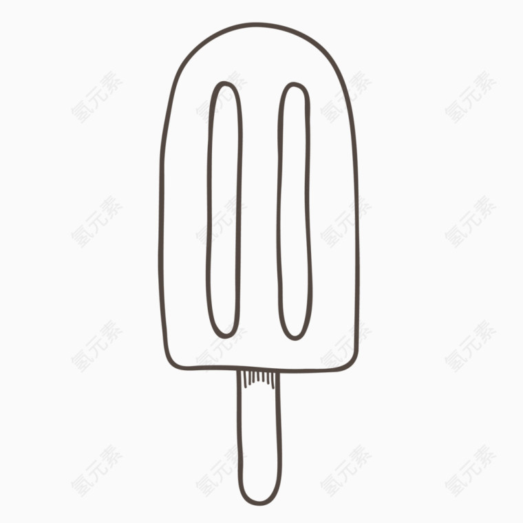冰棒简笔画