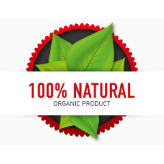 矢量有机产品标签