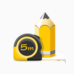 建筑施工测量仪图标矢量素材