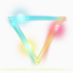 七彩三角形光效
