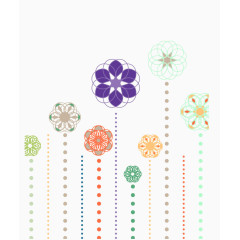 手绘花朵风格装饰