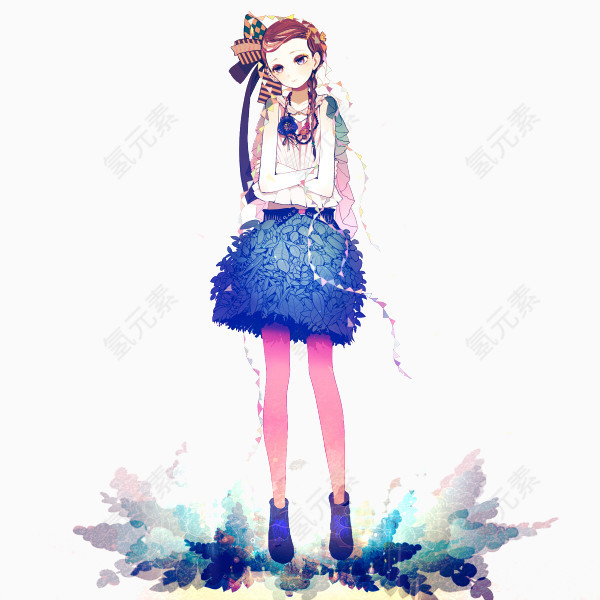 少女系唯美手绘插画