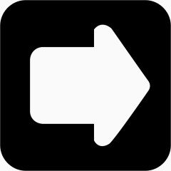 黑色矩形背景内向右箭头