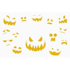 矢量元素万圣节图案