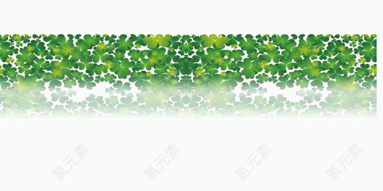 绿色三叶草底纹