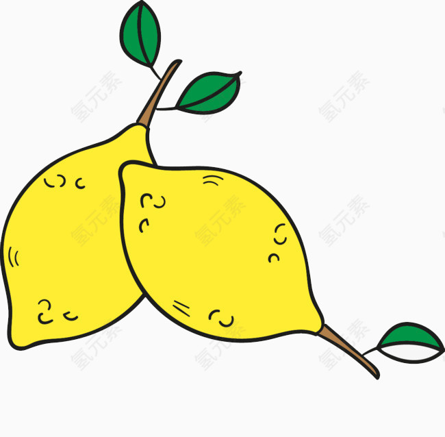 黄色的柠檬