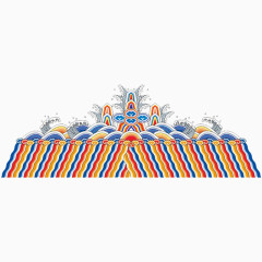 中国风戏曲祥云浪花元素