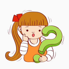 卡通问号人物