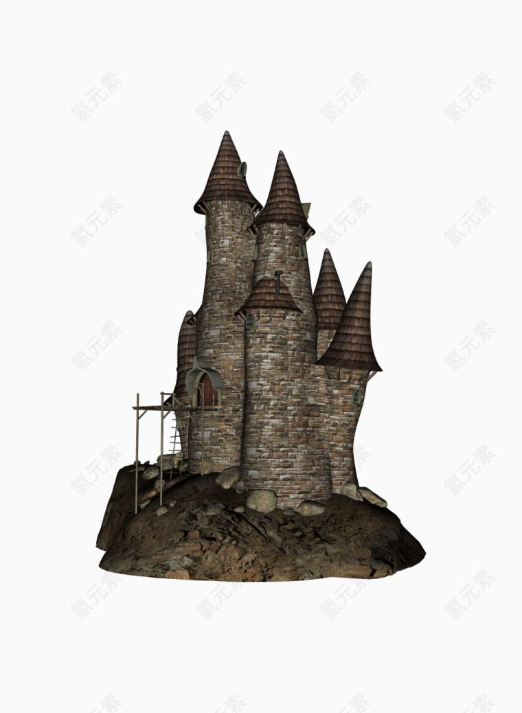 欧美风矗立的城堡